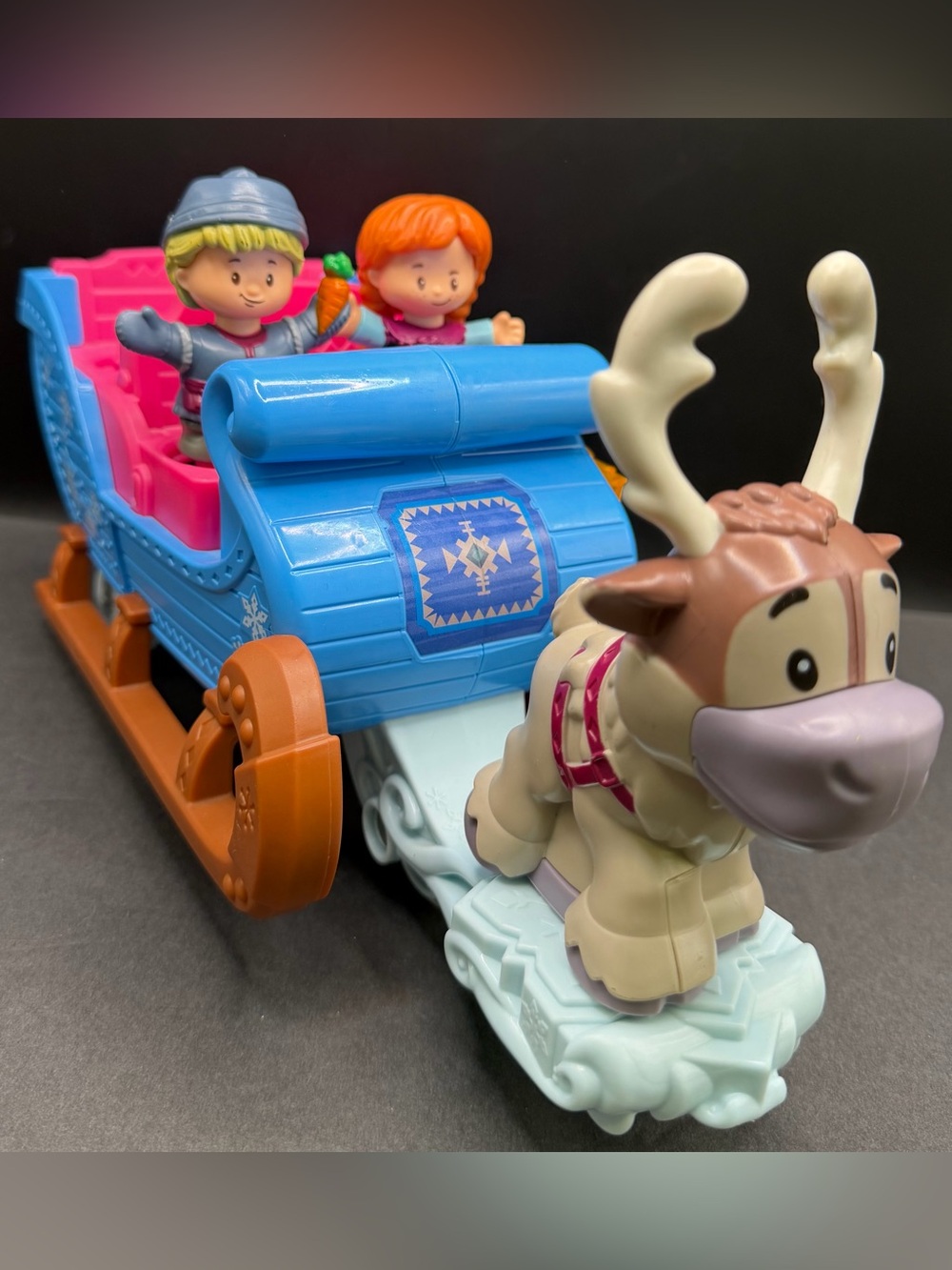 Fisher-Price Little People Frozen Krisoffs Sleigh Playset- 4 pieces
